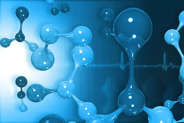 Molecule Chemistry Background Illustration — Stock Photo, Image