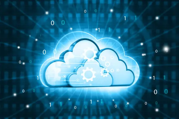 Cloud Computing Cloud Computing Internet Technology Concept Background Illustration — Stock Photo, Image