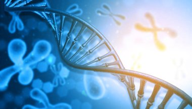 DNA ve kromozom bilimsel arka plan