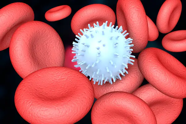 Blood Cells Virus Background Illustration — Stock Photo, Image