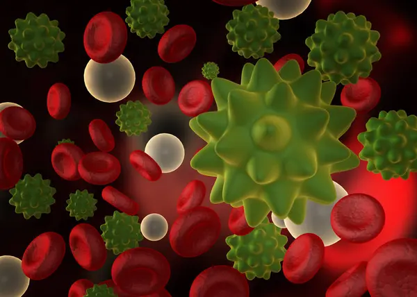 Микроскопический Вирус Коронавируса 2019 Ncov Coronavirus Иллюстрация Стоковое Изображение