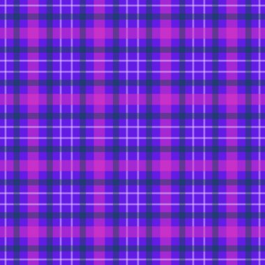 Mor gingham arkaplan, kusursuz vektör deseni, kumaş, tekstil baskısı, duvar kağıdı, ambalaj.