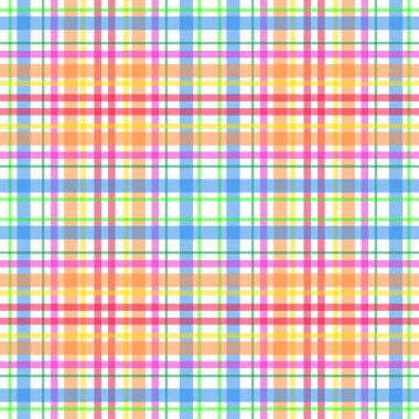 Renkli kareli masa örtüsü dikişsiz vektör deseni, dekoratif arkaplan, duvar kağıdı, tekstil baskısı, ambalaj kağıdı.