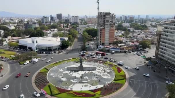 Gloreta Minerva Ciudad Guadalajara Jalisco — Αρχείο Βίντεο