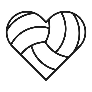 Voleybol Kalp Çizgisi Sanatı, Voleybol Vector, Voleybol İllüstrasyonu, Spor Vektörü, Spor Çizgisi Sanatı, Spor Çizgisi Sanatı, Spor illüstrasyonu, illüstrasyon Klip Sanatı, vektör, voleybol silueti, silüet, Spor silueti,