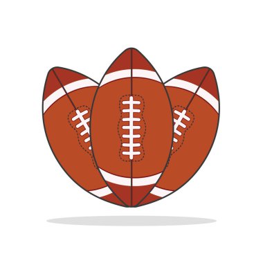 Amerikan futbolu Vector Clipart, Rugby Colful Vector, Rugby Illustration, American football Clipart, Football Clipart, Sports Illustration, American Ball, Game vektör, Game turnuvası, Champions League