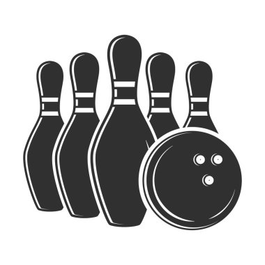 Bowling Vector, Bowling illüstrasyonu, Spor illüstrasyonu, Bowling, vektör, Bowling silueti, siluet, Spor silüeti, Oyun vektörü, Oyun turnuvası, Şampiyonlar Ligi
