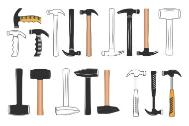 Hammer Vektör Paketi, Hammer Clipart Paketi, Hammer Siluet Vektör Paketi, Hammer illüstrasyonu, Marangoz Vektör Paketi, Mekanik siluet, Mekanik Araçlar, Carpenter araçları, İşçi elemanları, İşçi Malzemeleri, Monogram Vektör Paketi