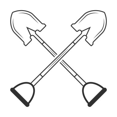 Çapraz Kürek Taslağı, Kürek Taslağı, Kürek, Çalışma Aletleri, İnşaat Aletleri, Clipart, Bahçe Aletleri, İşçi Aletleri, El Aletleri, El Küreği, Çiftlik Aletleri