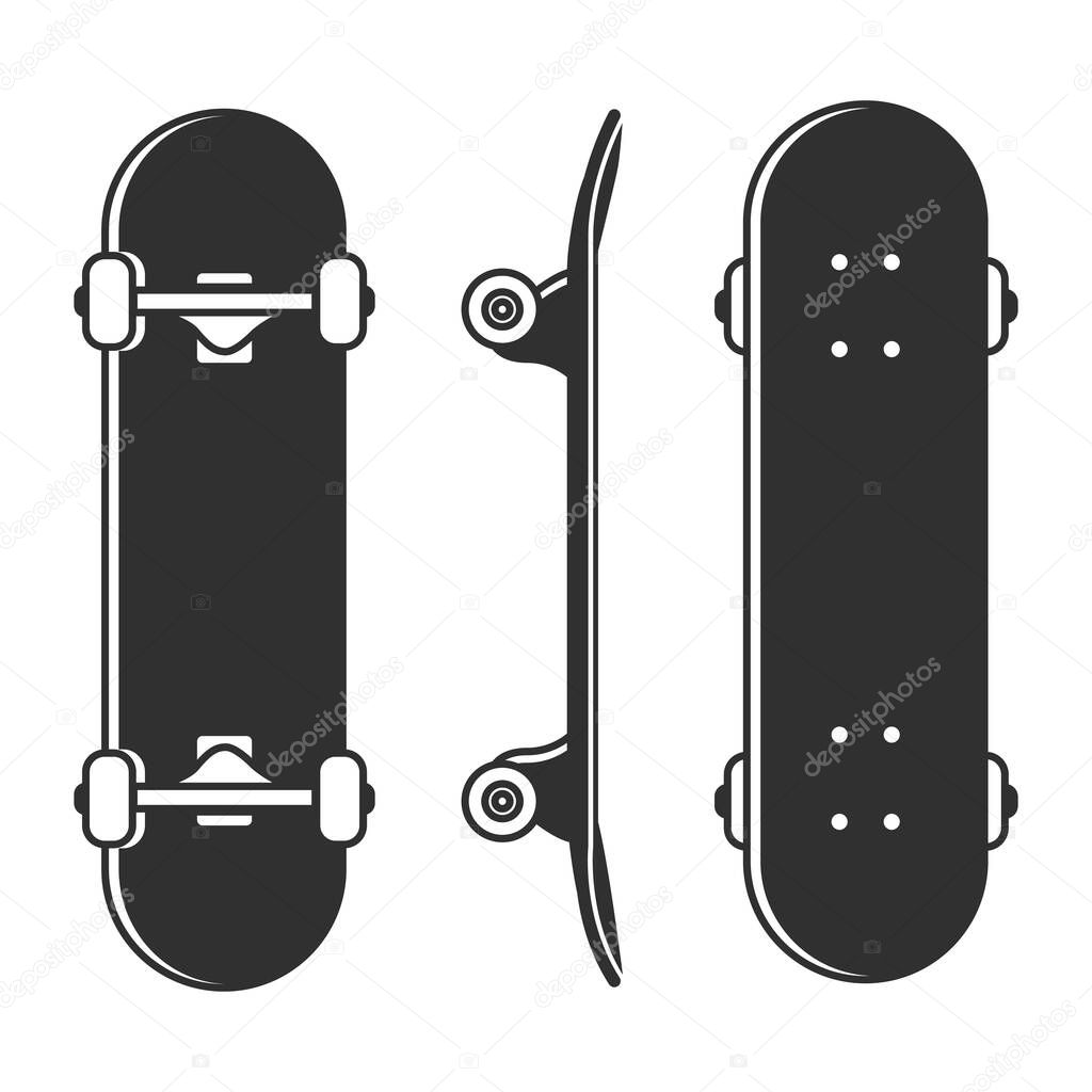 Skateboard Vector Design, Street Style Skateboard Graphics, Skateboard Illustration, Trendy Vector Art, Extreme Sports Vector Graphics, Funky Skateboard Deck Artwork, Abstract Skateboard Vector Creation
