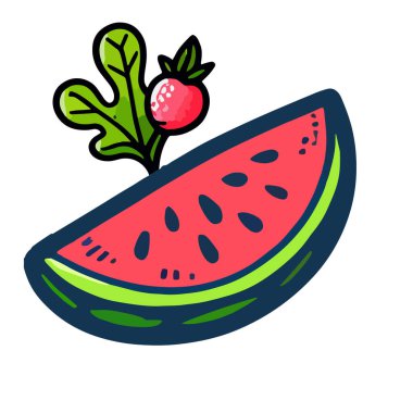 Watermelon Clipart Vector, Colorful Watermelon Vector Art, Juicy Watermelon Slice Vector Clipart, Fresh Watermelon Clipart Vector, Hand-Drawn Watermelon Clipart Vector, Summer Graphics, Summer Vector clipart