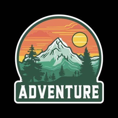 Çam ağaçlı Dağ Macerası Vektörü, Çam Ağacı Açık Maceraları için Dağ Vektörü Çam Ağaçları Vektörü, Dağ ve Çam Ağacı Resimleri, Yürüyüş Vektörü