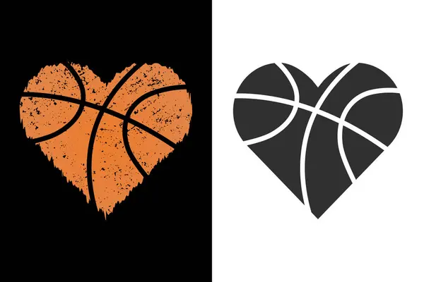 Basketbol Love Vector, Sports, Basketball Heart Shape, vektör, Basketball ball ball ball, Sports siluet, Heart design, Love of Basketball, Love of Romance, Basketball logo, Game vector