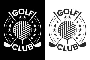 Golf Kulübü Typography, Golf Vector, vektör, Spor silueti, Golf logosu, Oyun vektörü, Oyun turnuvası, Şampiyonlar Ligi, Golf Kulübü, Top