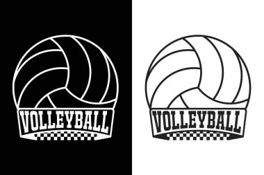 Voleybol Typography, Voleyball Vector, vektör, Voleybol Lineart, Voleybol silueti, Spor silüeti, Voleybol logosu