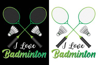 Badminton Typography, Badminton Typography, Badminton Vector, vektör, Badminton Logo, Badminton Cork, Spor Logosu, Typography Design