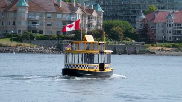 Fishermans Wharf Victoria British Columbia Canadá Fishermans Wharf House Boat — Vídeos de Stock