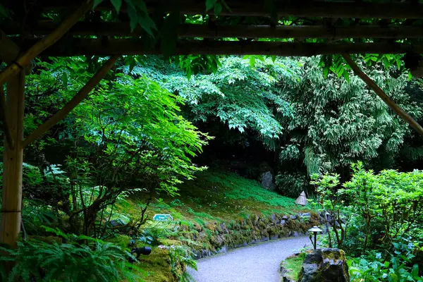 Butchart Bahçeleri Victoria Adası 'ndaki Butchert' in ünlü bahçeleri. Japon bahçesi Kanada. Yüksek kalite 4k görüntü