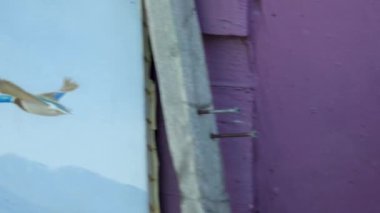 Balıkçılar Victoria British Columbia rıhtımında, Kanada Balıkçıları Rıhtım Evi Vancouver Adası BC Tekneleri ve Yachts Marina 'da yüzüyor. Dekor heykelcikleri çeşitli ürünleri bombalıyor.