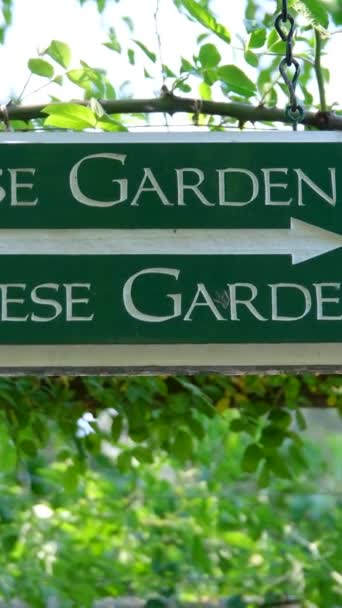 Butchart Gardens Híres Mészároskertjei Victoria Islanden Írja Alá Rózsakert Japán — Stock videók