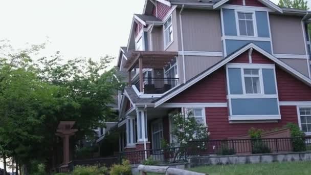 지역에 트리플 사용자 주택을 밴쿠버 캐나다의 — 비디오