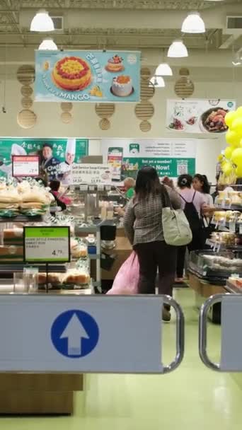 Azjatycki Sklep Spożywczy Dużych Metropoliach Chińskie Jedzenie Japońskie Logo Znaku — Wideo stockowe