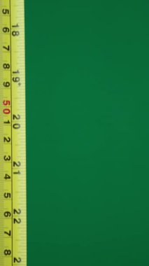 Reklam Yeşil arka plan Chromakey serbest alan Rulet metre inç inç