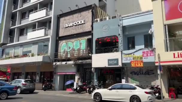 胡志明市街道上的人们隐姓埋名 生活在越南首都西贡 高质量的4K镜头 — 图库视频影像
