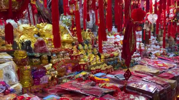 Tahun Baru Cina Lentera Budaya Tradisional Rekaman Berkualitas Tinggi — Stok Video