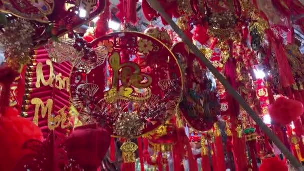 Chinese New Year Traditional Culture Lantern High Quality Footage — Stock Video