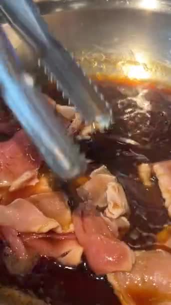 Faire Soupe Traditionnelle Vietnamienne Dans Restaurant Choisir Vos Propres Ingrédients — Video