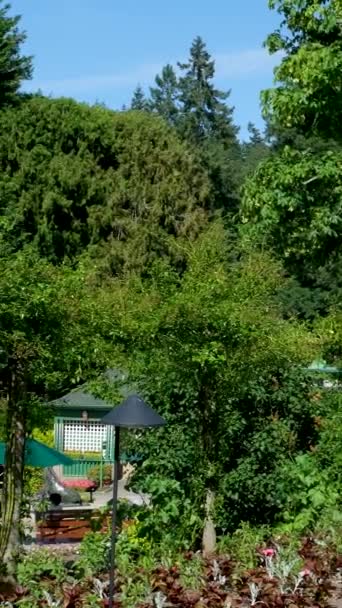 Butchart Gardens Знаменитые Сады Butchart Острове Виктория Канаде Высококачественные Кадры — стоковое видео