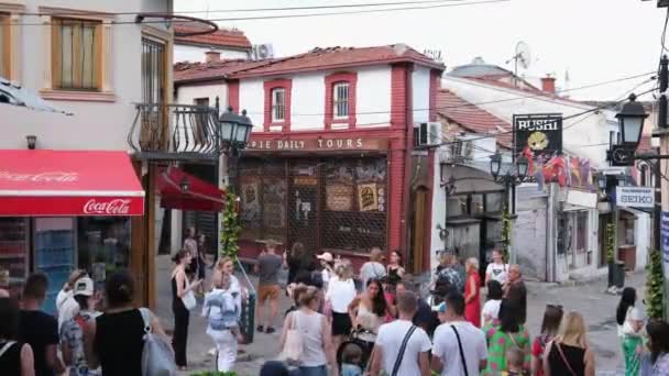 North Macedonia Capital Macedonia Skopje City Attractions Buildings Center Travel — Stock Video