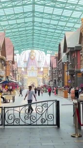 Palace Dream Central Vinders Theme Park Phu Quoc Island Vinpearl — Stock video