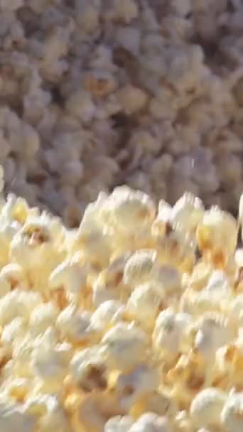 Popcorn Zelfgemaakt Gebakken Pan Popcorn Popping Hete Bakolie Popcorn Zaad — Stockvideo