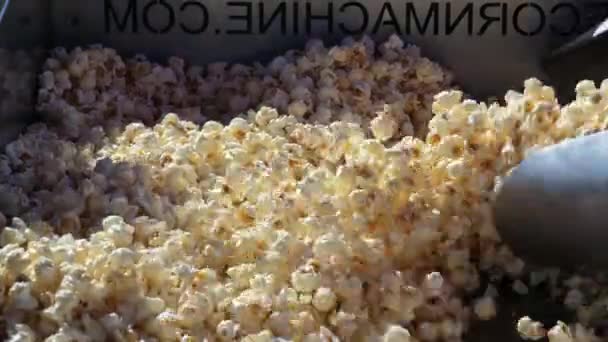 Kanada Surrey 2023 Super Slow Motion Skott Färska Fluffiga Popcorn — Stockvideo
