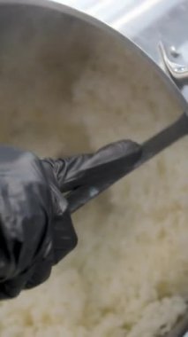 Yemek tarifi, adım adım suşi tempura. Yüksek kalite 4k görüntü