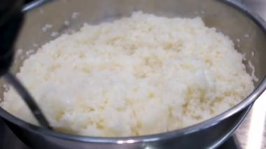 Yemek tarifi, adım adım suşi tempura. Yüksek kalite 4k görüntü