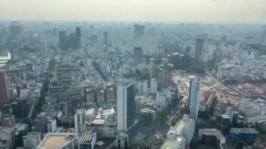 Geceleri Vietnam 'da Ho Chi Minh şehrinin havası. Ho Chi Minh şehri, Vietnam, 10.01.2025