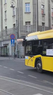 Katowice Hava Manzarası. Katowice 'nin modern şehir merkezi, Yukarı Silezya. KATOWICE, POLAND 03.24.2025