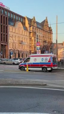 Katowice Hava Manzarası. Katowice 'nin modern şehir merkezi, Yukarı Silezya. KATOWICE, POLAND 03.24.2025