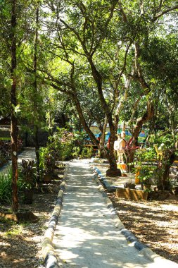 Concrete Footpath at Gowa Tourist Park clipart