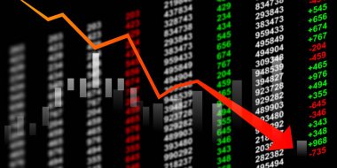 Borsa konsepti arkaplan illüstrasyonu