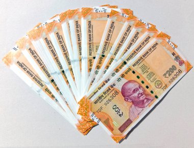 Hint parası 200 kağıt para Mahatma Gandhi
