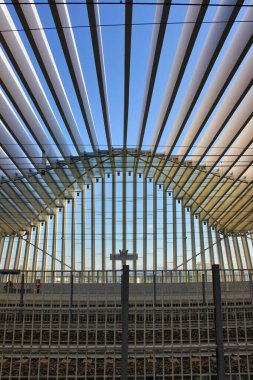 Reggio Emilia tren istasyonunun içeriden görünüşü