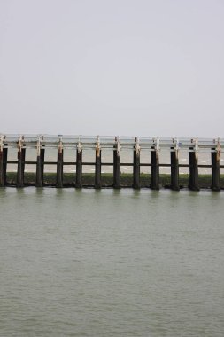 Belçika 'nın kuzeyinde deniz kenarı: rıhtım