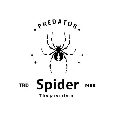 Eski tip hipster hippi logo vektör anahatları siluet sanat simgesi