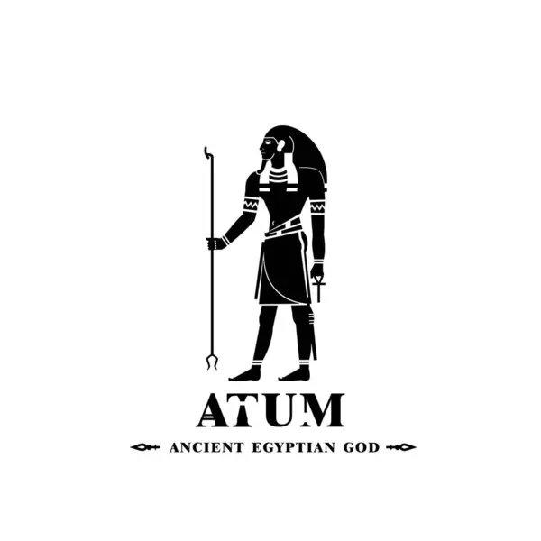 Eski Mısır Tanrısı atum silueti, Orta Doğu Tanrısı Logosu