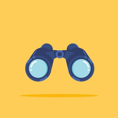 Dürbün logosu, uzun menzilli bir casus aletinin çizimi. Posterler ve web simgeleri için uygun