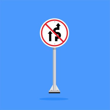 Yol İşareti Simgesi, Geçiş Yok. Poster kullanımı ve web simgesi için uygun